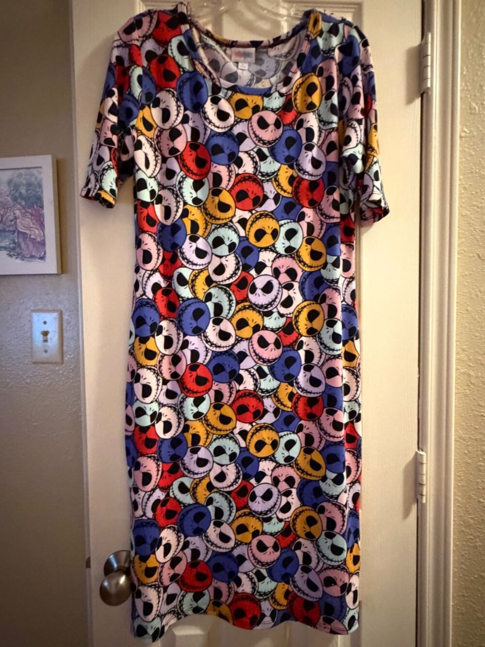 LulaRoe Nightmare Before Christmas Julia dress size L